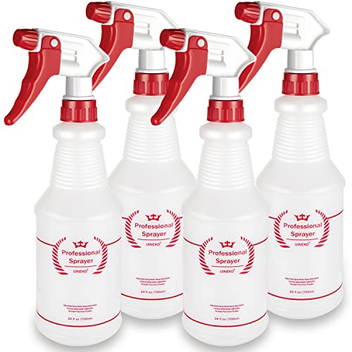 Plastic Spray Bottles, 4 Pack