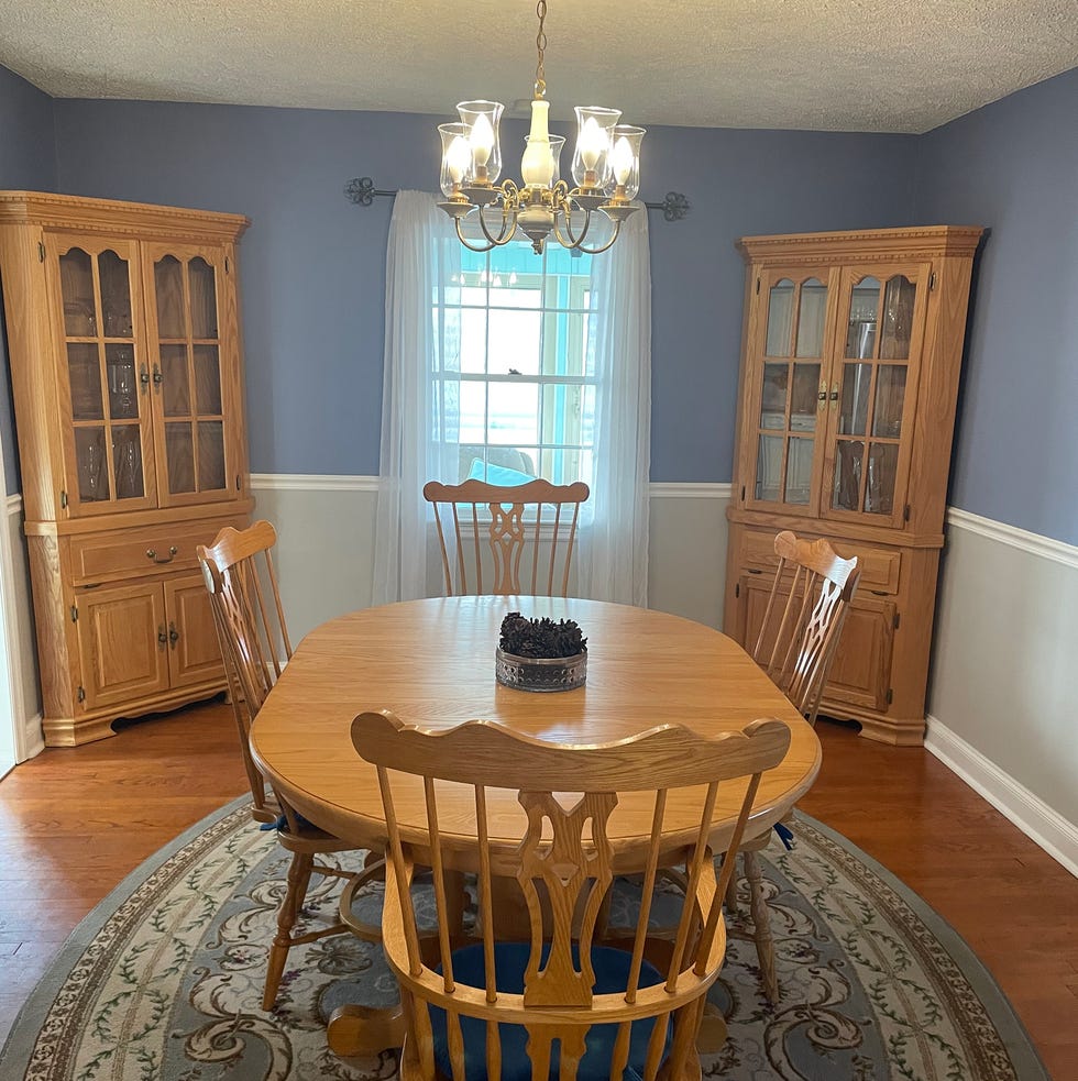 blue dining room