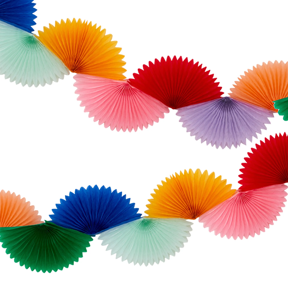 Rainbow Honeycomb Garland