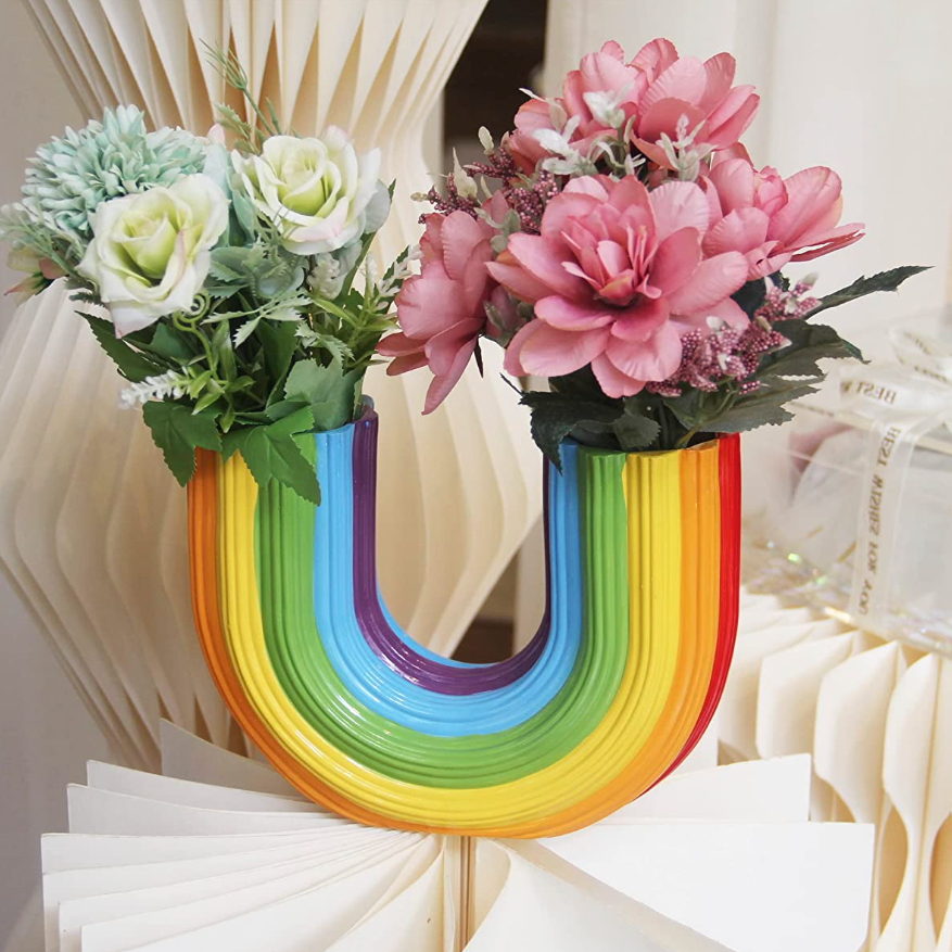 Rainbow Decorative Flower Vase