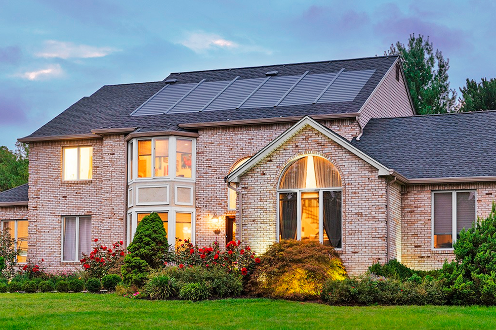 sleek solar roof system